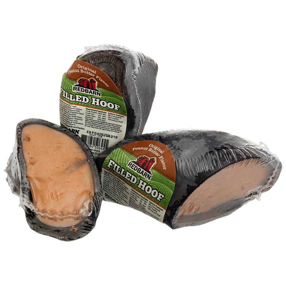 Peanut Butter Filled Hoof Dog Treat L5586