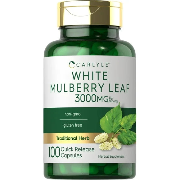 Mulberry Leaf Extract Supplement 3000mg 100 Capsules J997920
