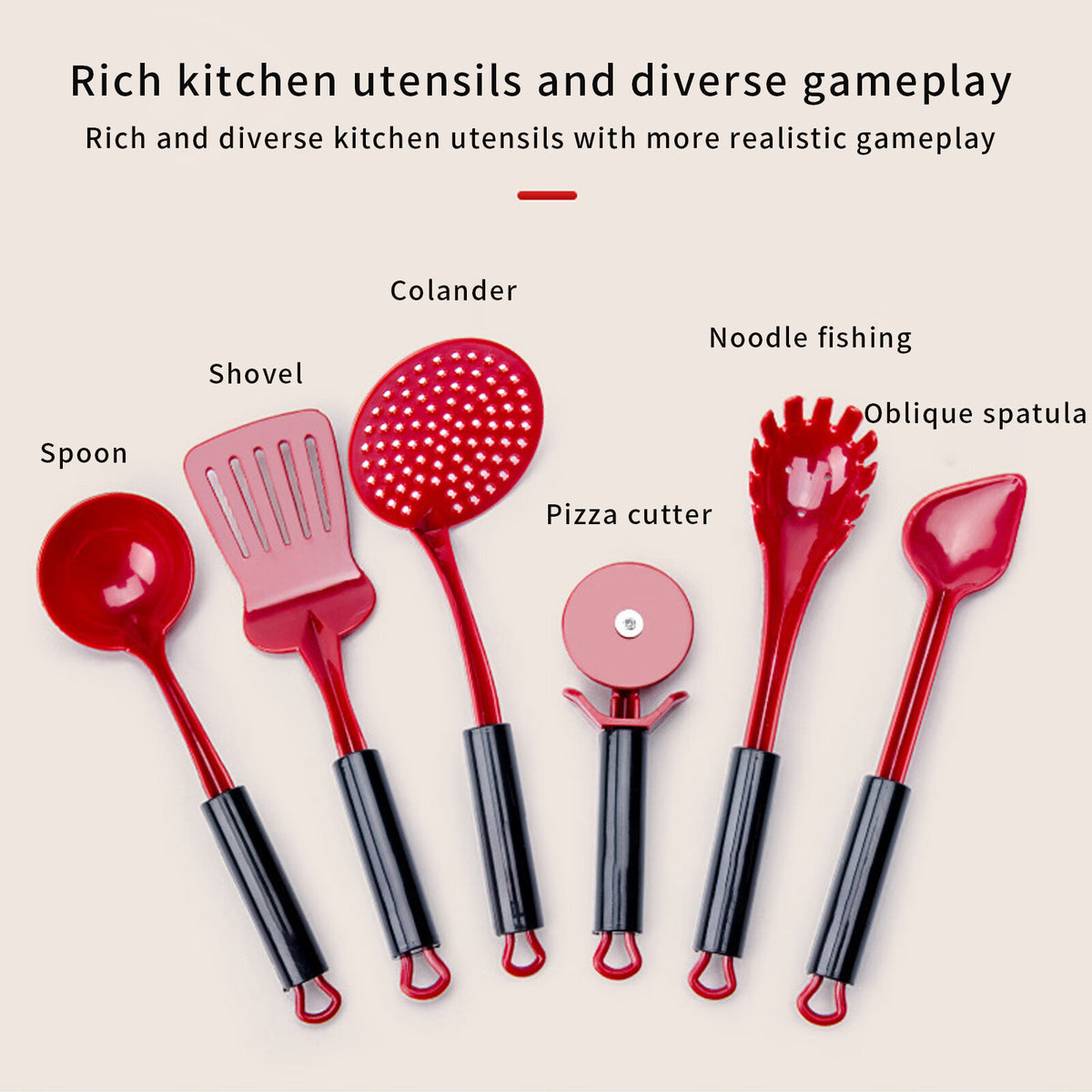 51 Pcs Kids Kitchen Playset Pots and Pans L535811