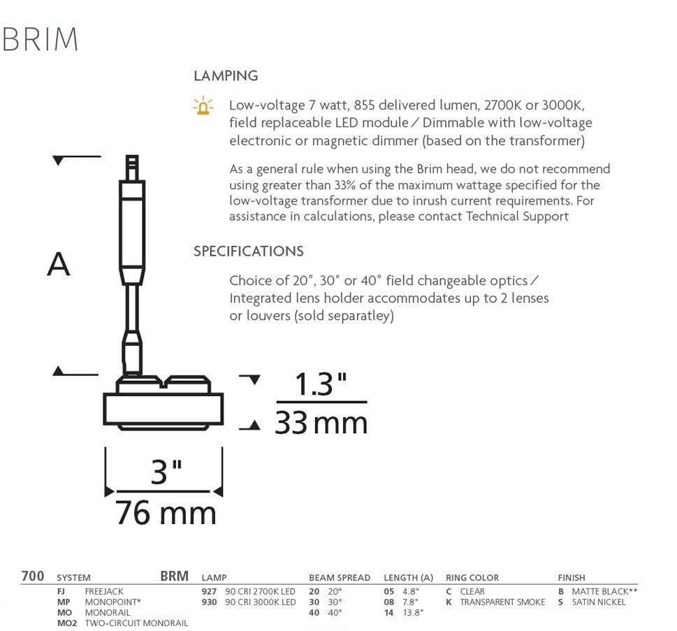 Brim Head Light E436988
