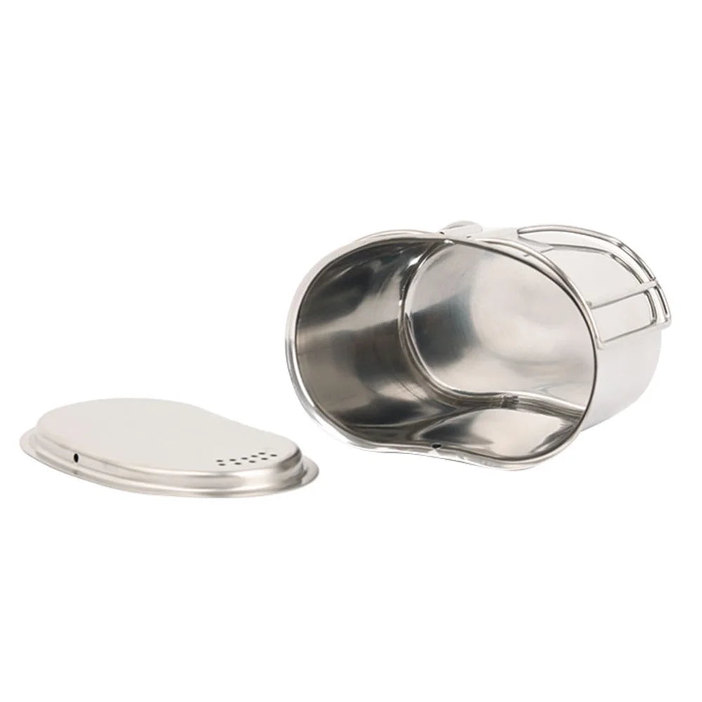 Stainless Steel Camping Cookware Pot and Wood Stove Set U218356