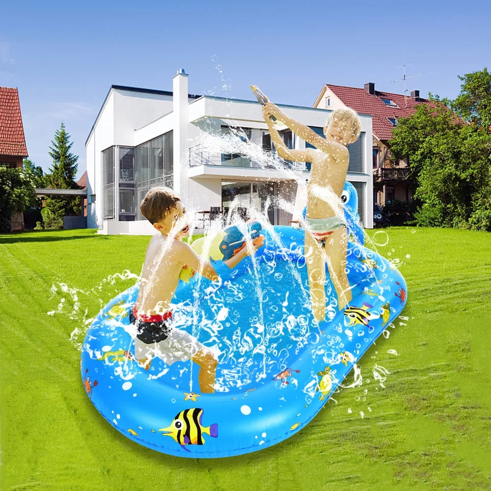 Inflatable Sprinkler Pool 170 * 101cm / 67 * 40in Kiddie Pool K53264