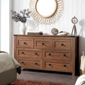 Wood 7 Drawers Dresser Storage Cabinet R33326