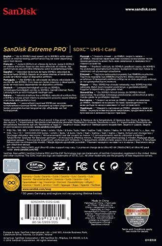 512gb Extreme Pro SDXC UHS-I Card I66717