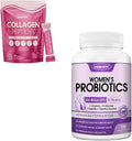 Probiotics for Women Digestive Health & Collagen Peptides Powder M169