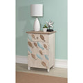 White Fish Storage Side End Table U269822