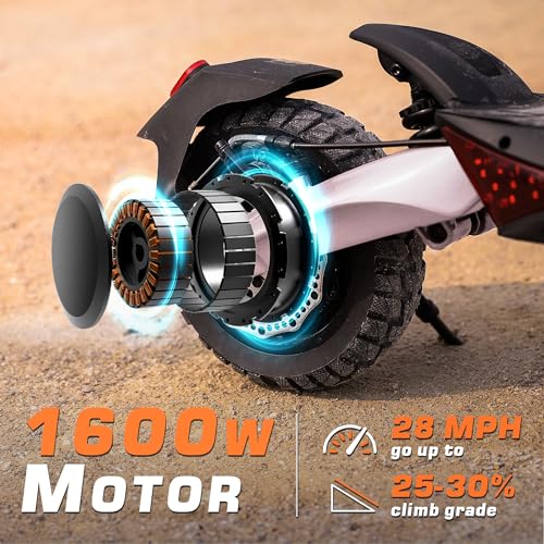 Electric Scooter with 800W Motor, 10'' Off Road Tires, Turn Signals & Storage Bag R179991