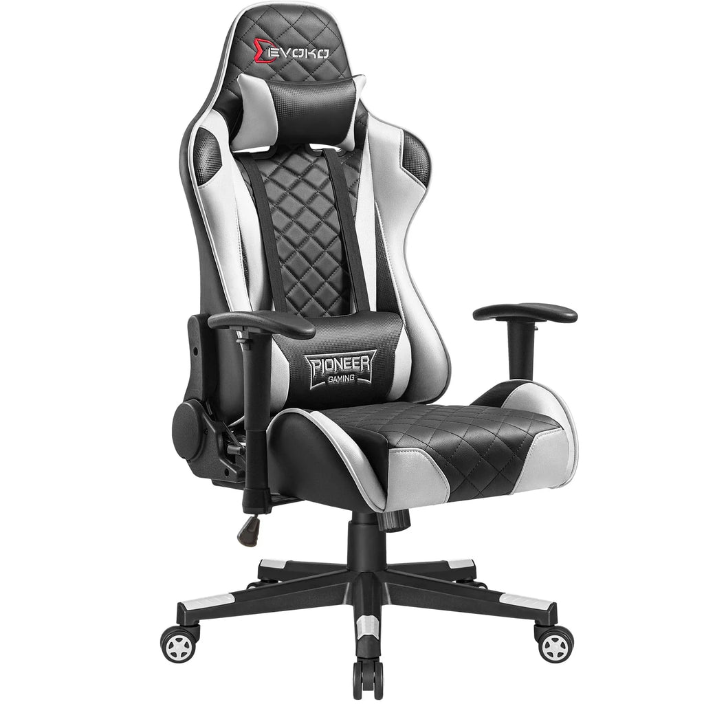 Red Ergonomic Gaming Chair with Headrest and Lumbar Support S64310