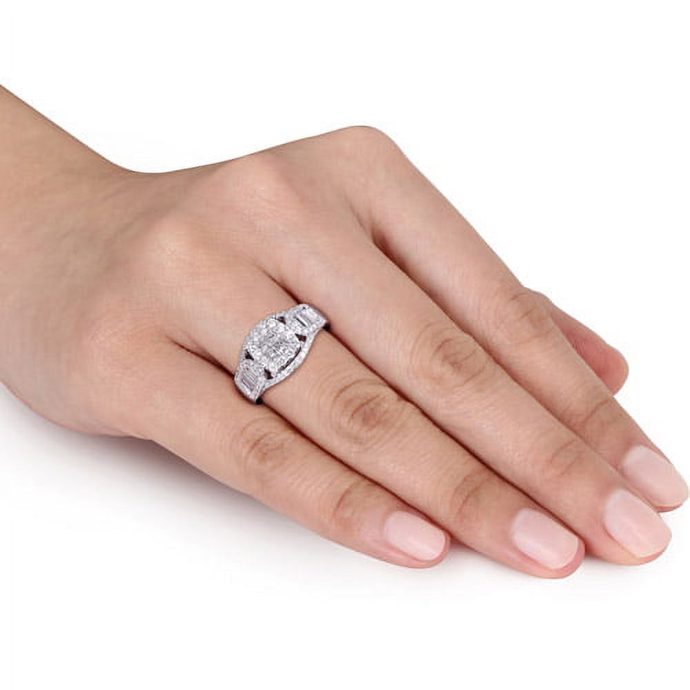 14kt White Gold Diamond Engagement Ring Y276