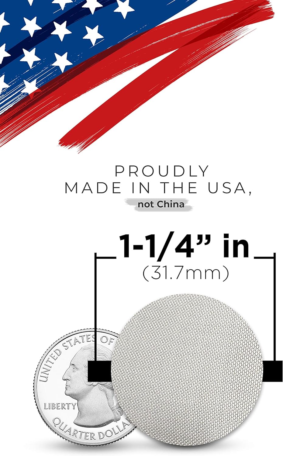 1.25" Pipe Screen Filters Extra Fine Mesh C182512