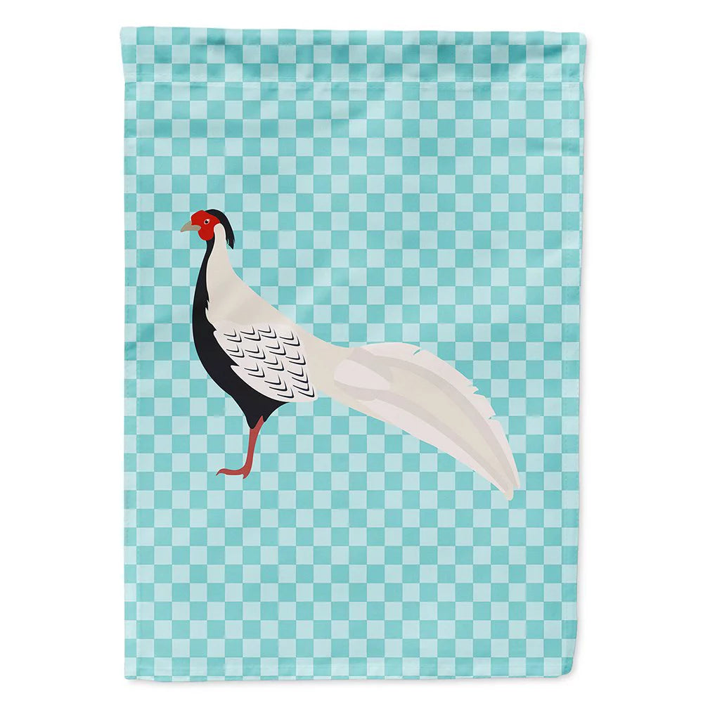 Silver Pheasant Blue Check Flag Canvas House Size Large T61354