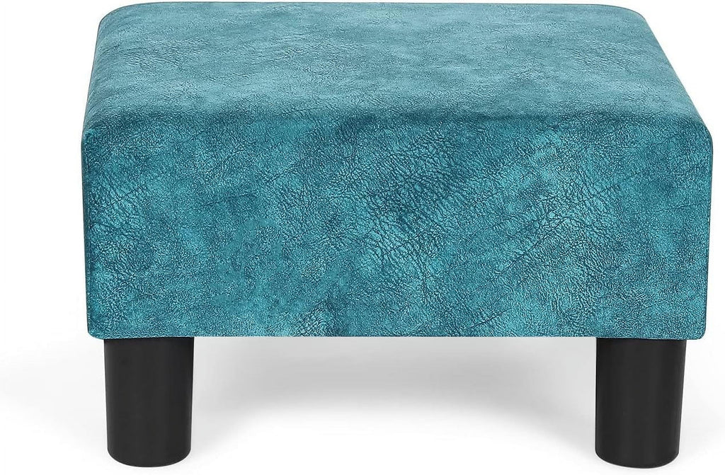 Blue Square Ottoman Footstool X366049