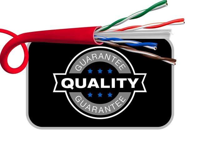 Red 1000ft 23AWG Cat6 UTP Solid Bulk Ethernet Cable F812930