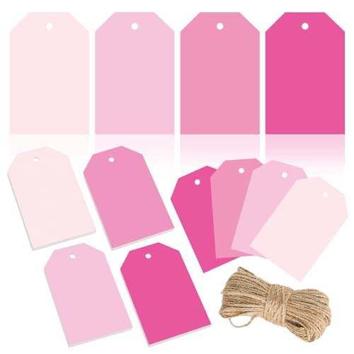 120Pcs Sage Green Paper Gift Tags with Hemp Ropes 3 x 2 Inch F895
