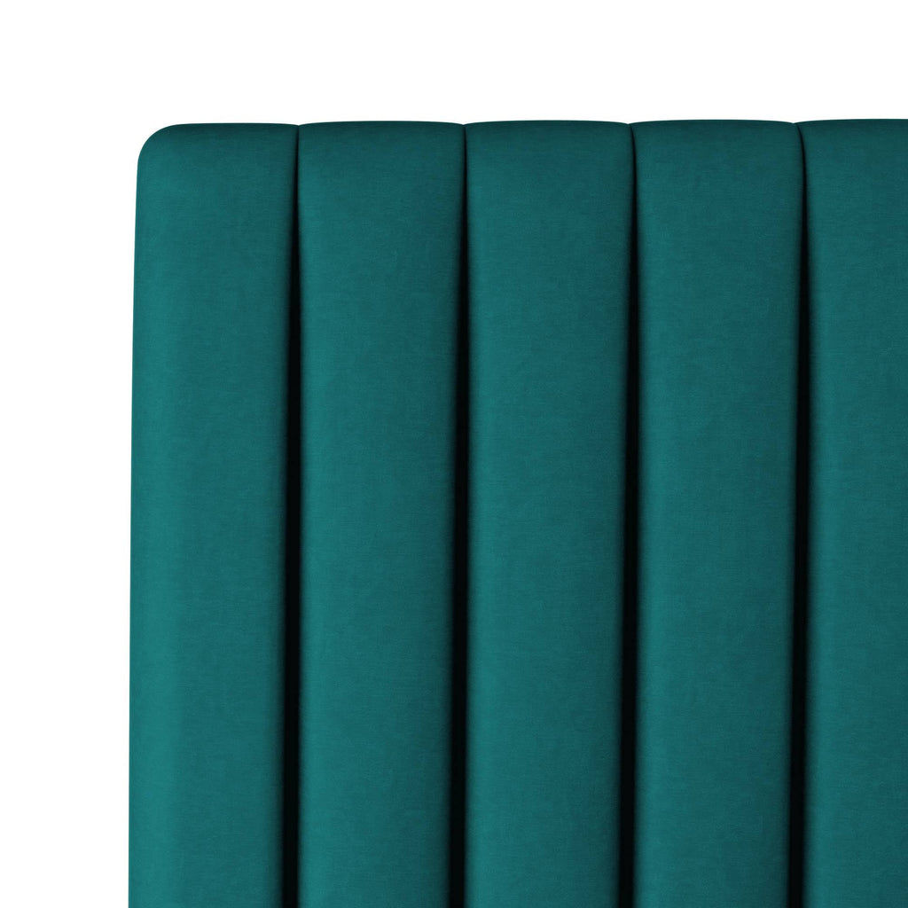 Queen Headboard Velvet Teal D52857