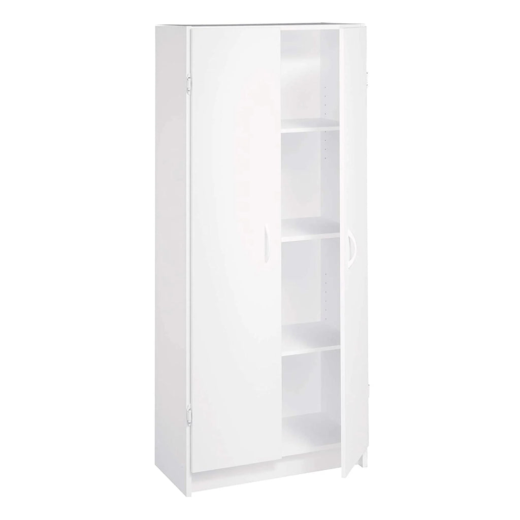 Adjustable 4 Shelf Pantry Cabinet, White T655