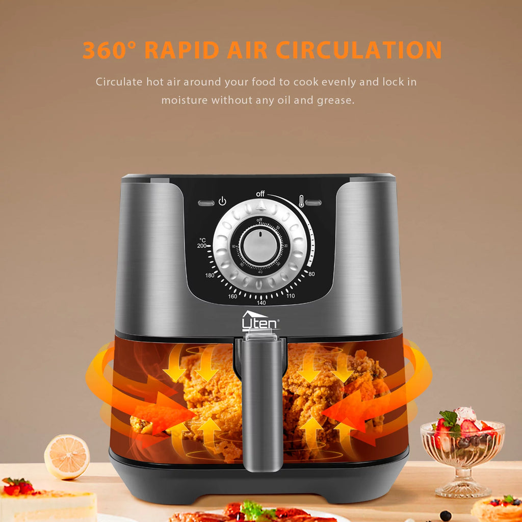 5.8 Quart 1700W 8-in-1 Non-Stick Air Fryer R1590