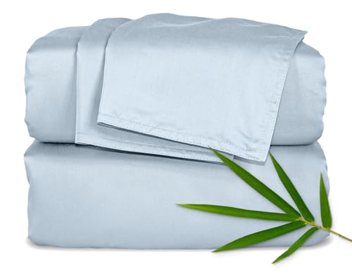 King White Bamboo Viscose Bed Sheet Set A5868