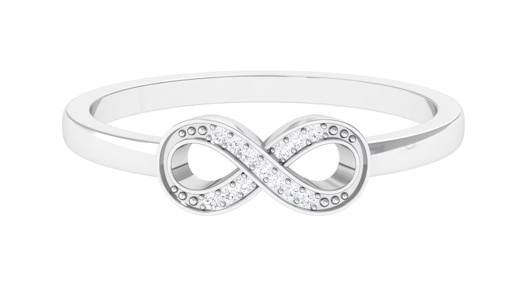 Two Tone Gold 925 Sterling Silver Infinity Ring S502