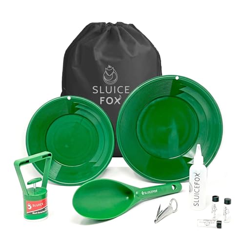 Gold Panning Kit with Carry Bag, 10-Piece Prospecting Tools A626515