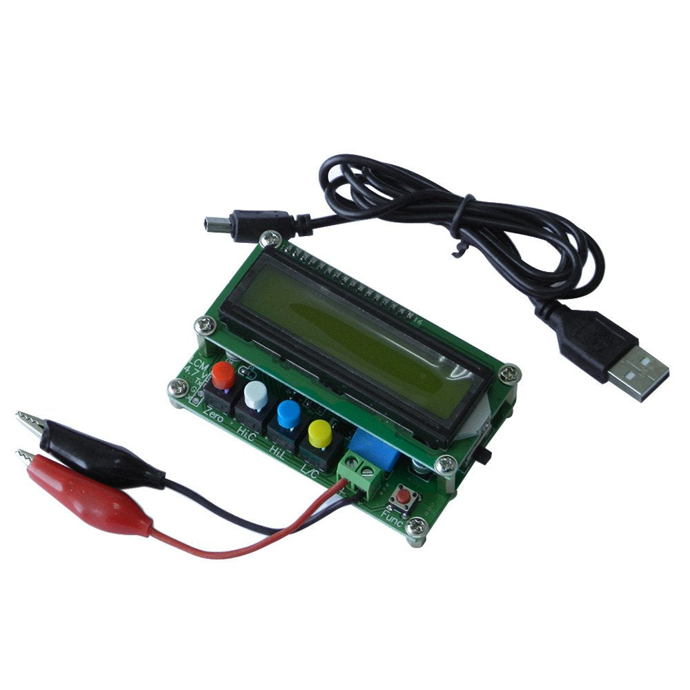 High Precision L/C Meter Digital Capacitor Tester with USB Data Cable Pack of 2 P549