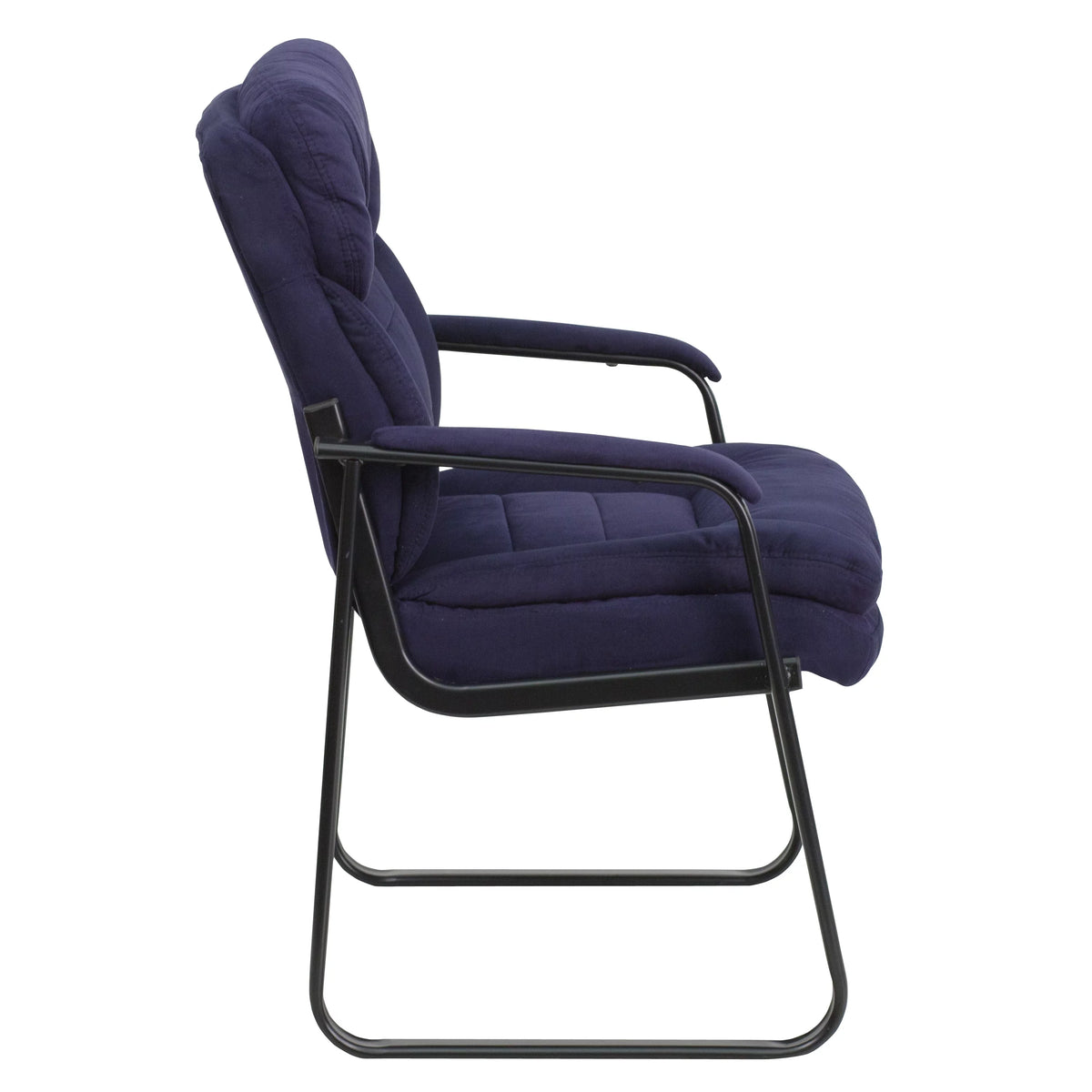 Navy Blue Microfiber Executive Office Chair T9529