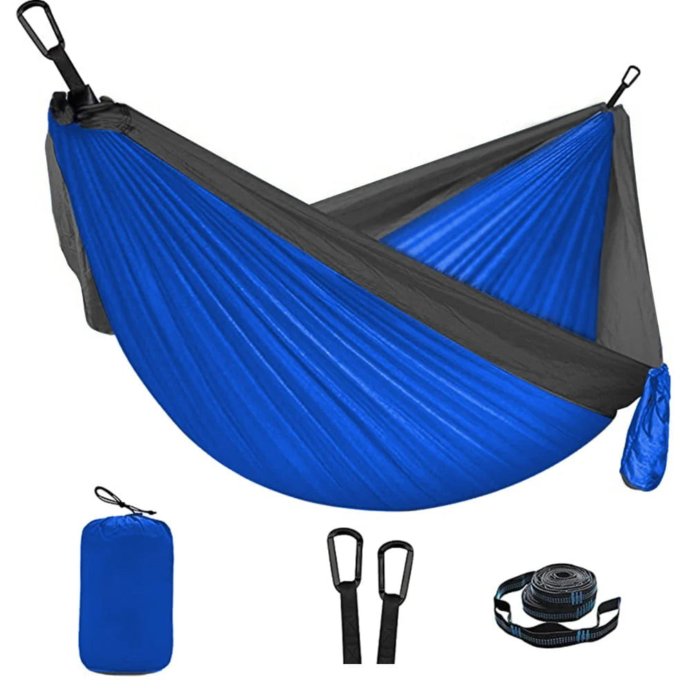 Camping Hammock Double Portable Dark Green I68062