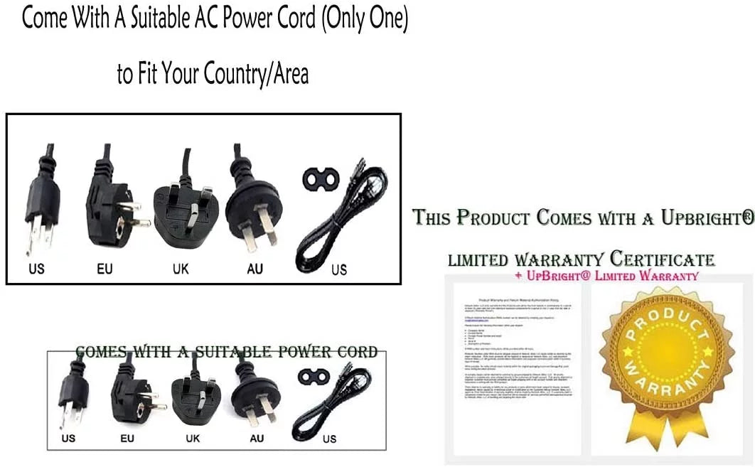 AC / DC Adapter Power Supply Cord Cable Charger U972