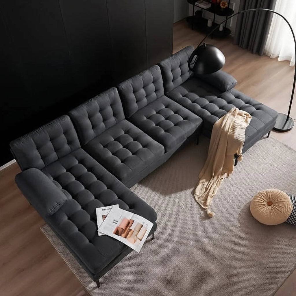 U-shaped Sectional Sofa Dark Gray H17960