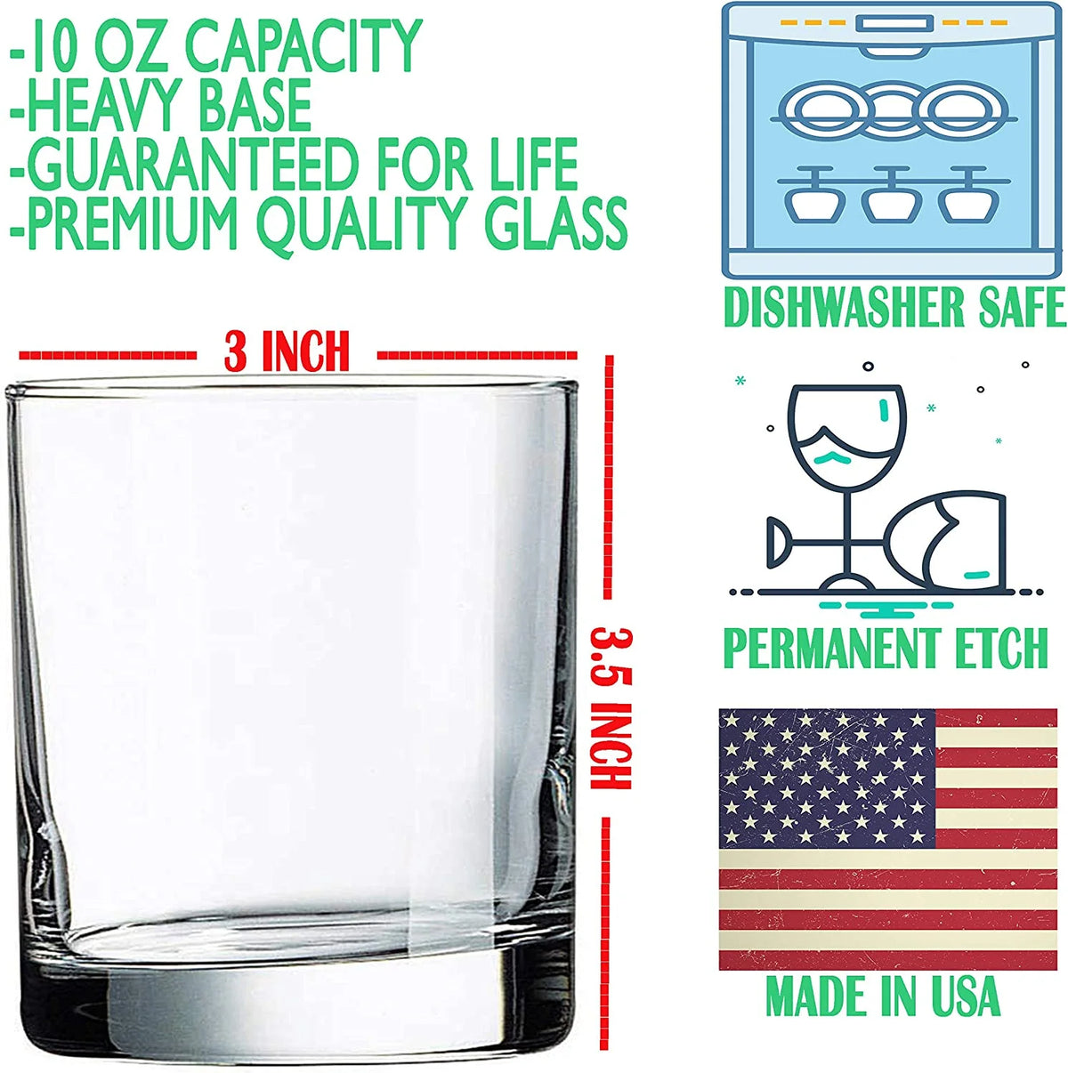 10 Oz Whiskey Glass Set Of 2 B285900