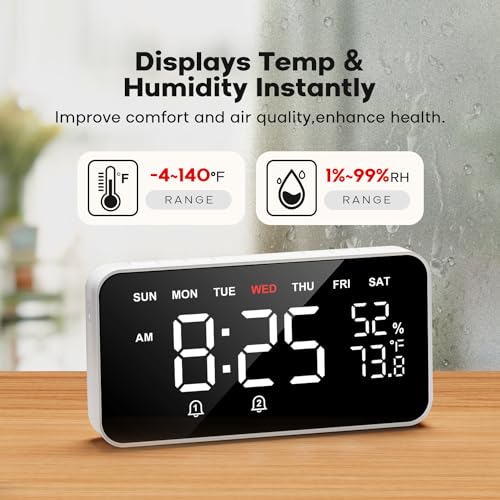 Smart Alarm Clock with LED Dot Matrix Display A846