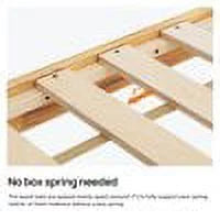 Queen Size 14-Inch Solid Wood Platform Bed Y78459