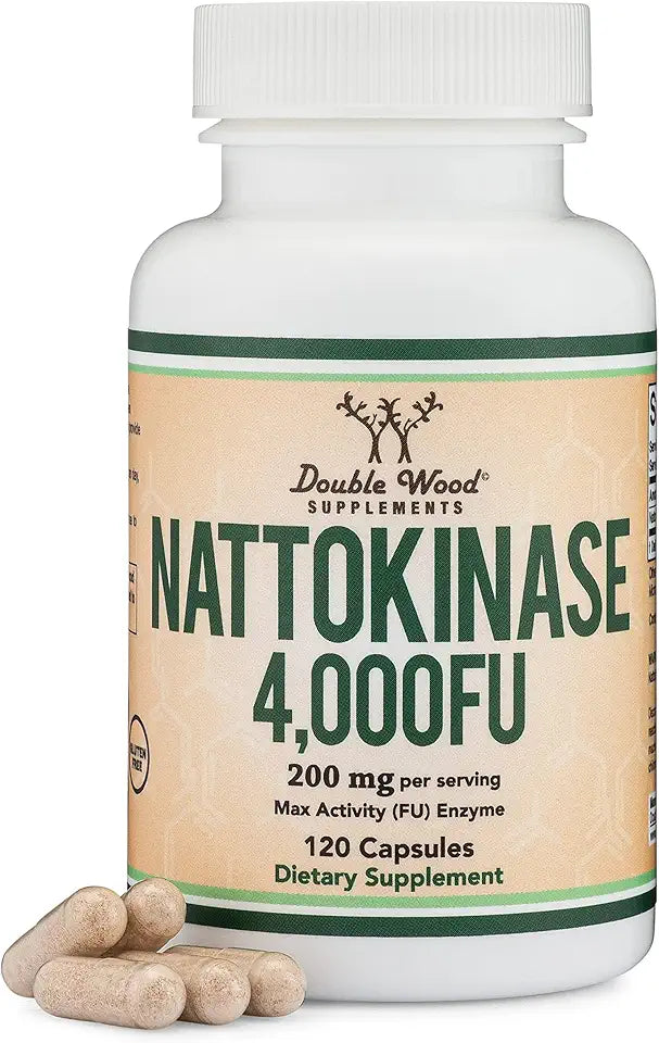 Nattokinase Supplement 4,000 FU 120 Capsules W6962