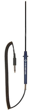 Thermistor Probe, PFA Coated, 10 inch L x 0.2 inch Dia, 5 Feet Cable, 1/4 inch Phono Plug Y8174