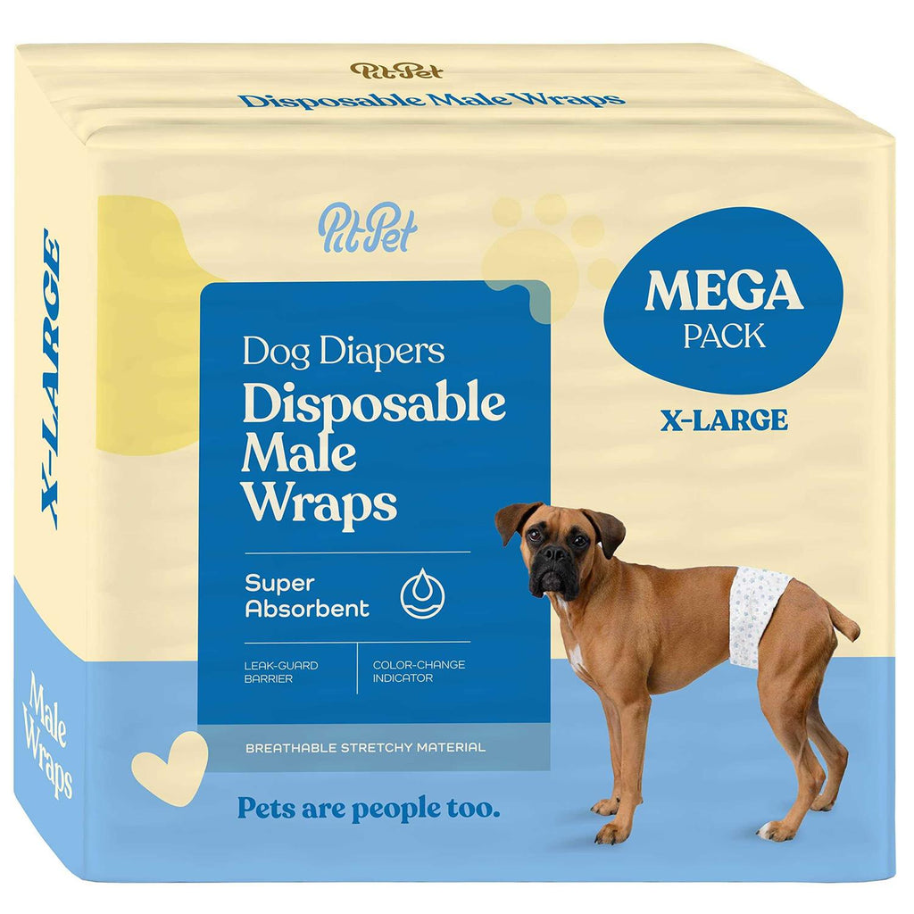 Comfortable Super Absorbent Disposable Male Dog Diapers 30-Pack U60713