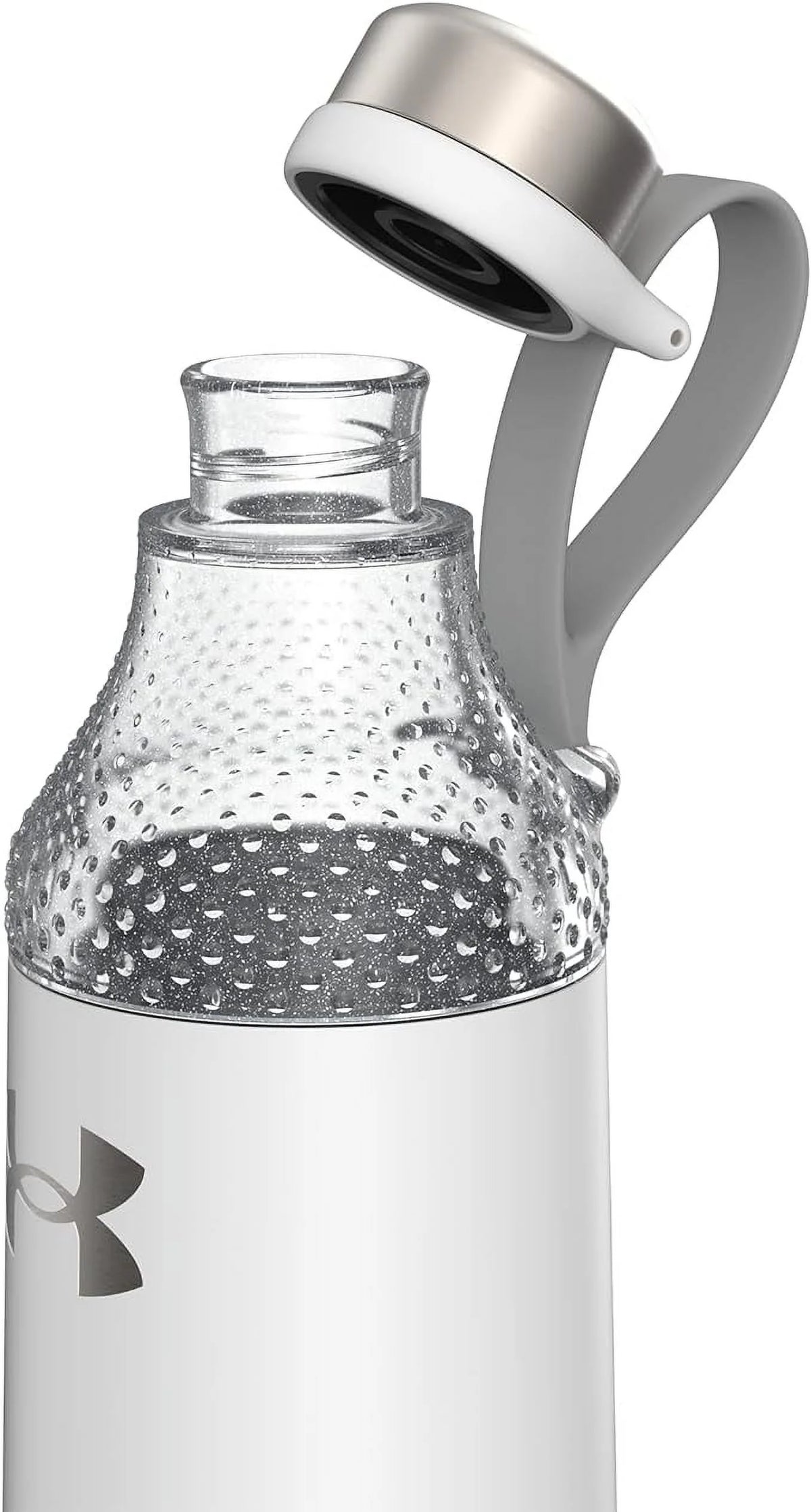 22oz Satin White Water Bottle E250