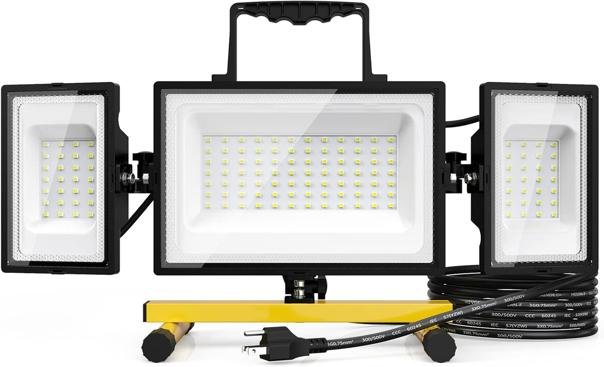 80W LED Work Light with Stand, 6500K Daylight White, Pack of 2 H4615