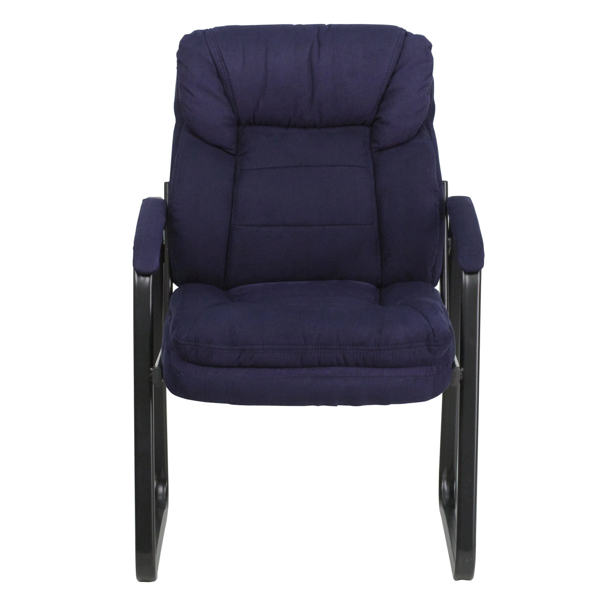 Navy Blue Microfiber Executive Office Chair T9529