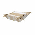 Square Basket and 3 Towels Textile Beige U787045