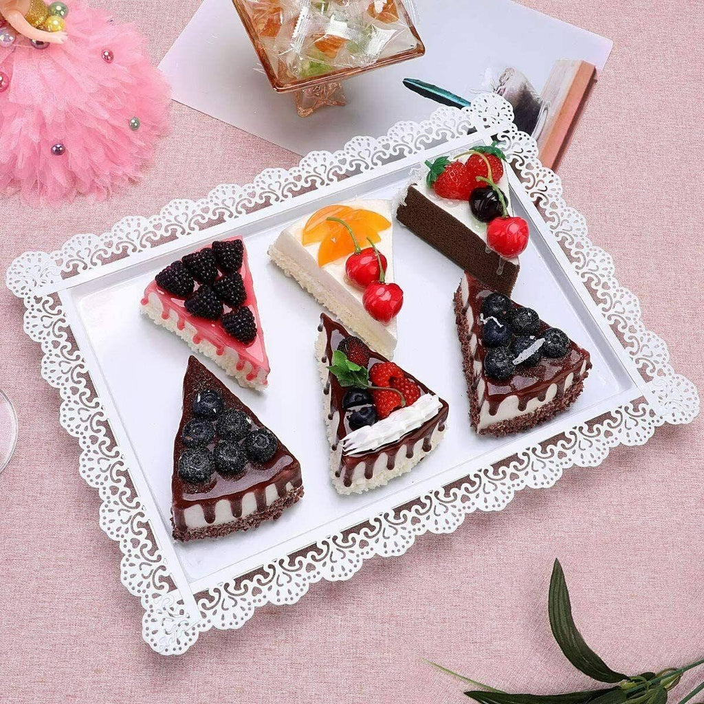 White Metal 3 Piece Cake Stand Set P50125