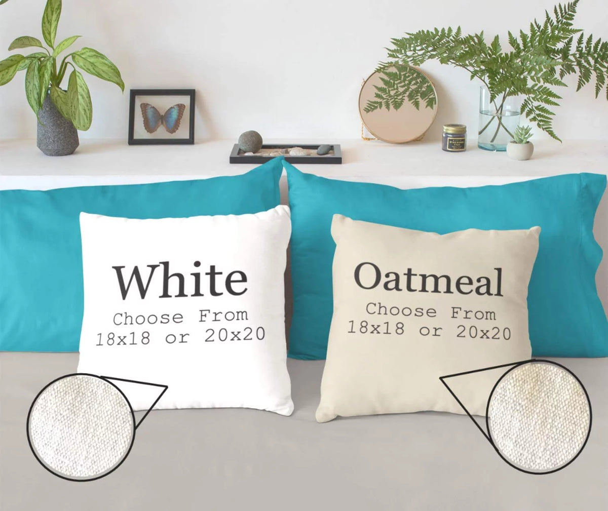 Christmas Pillow Cover Cotton Linen Throw A8268