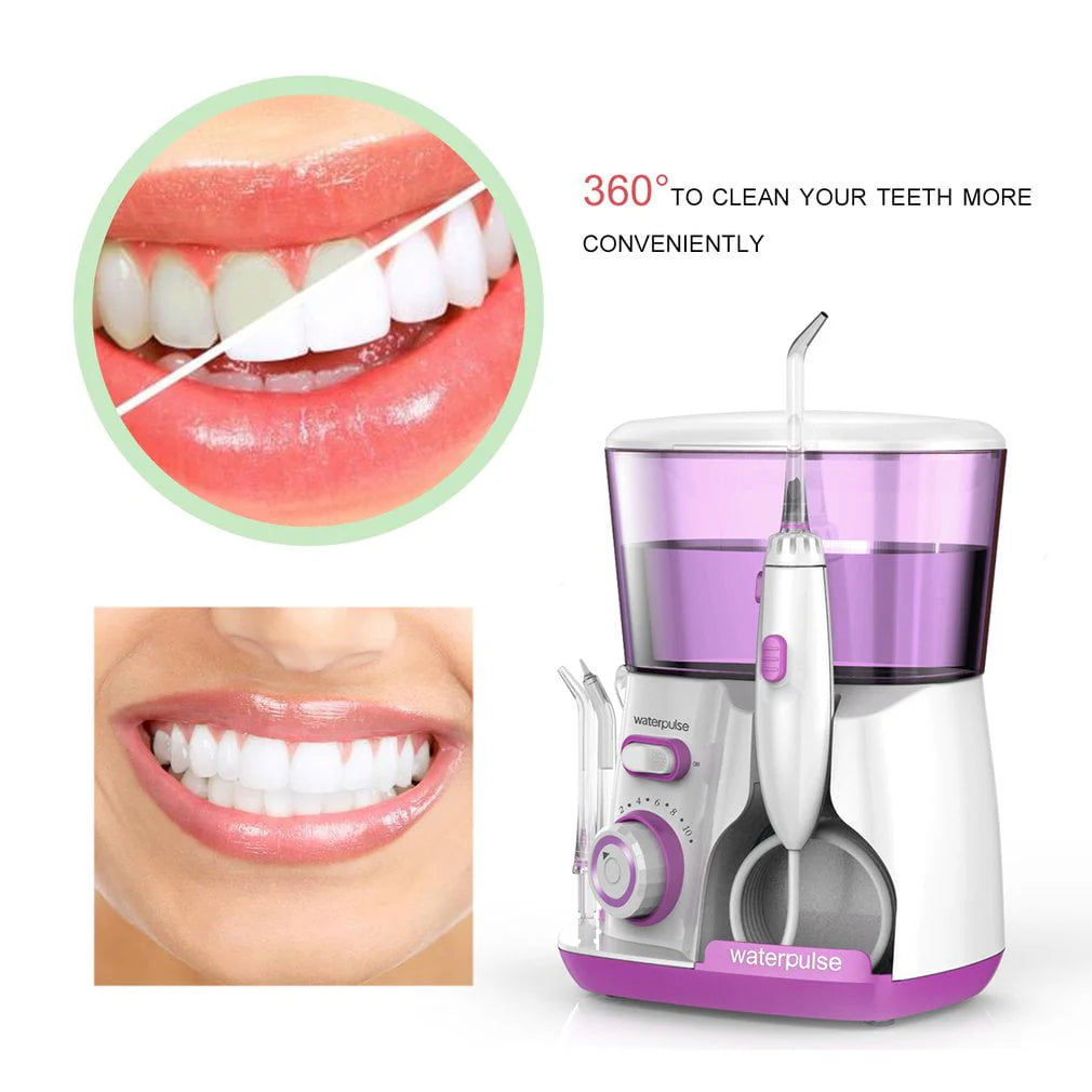 800ml Electric Dental Water Flosser Oral Irrigator with 5 Tips T96725