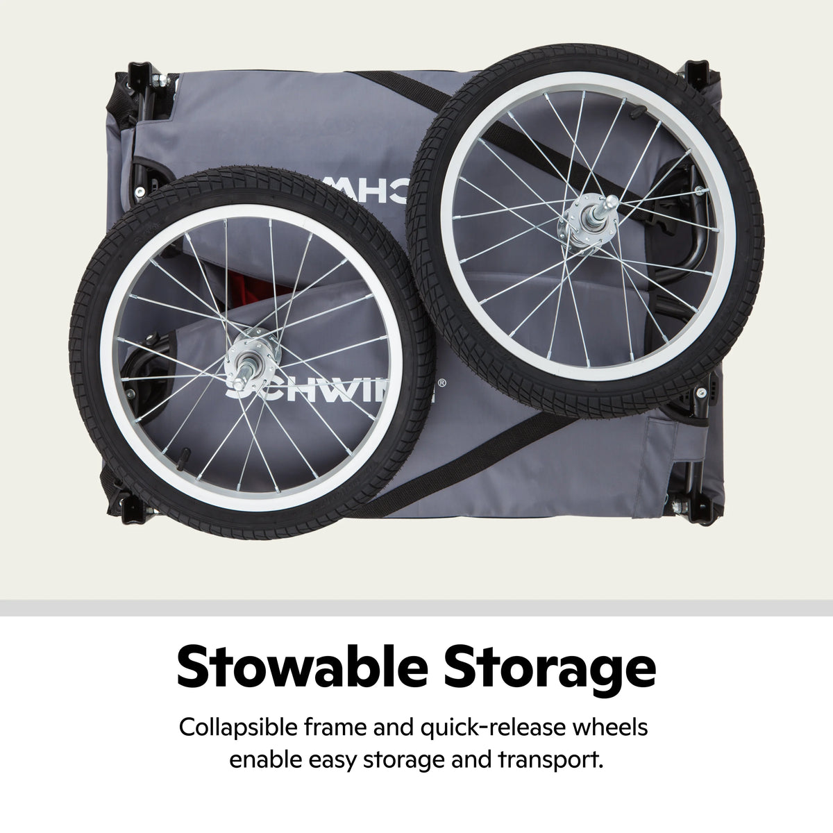 Cargo Trailer, 100 lbs capacity, gray / red Z43076