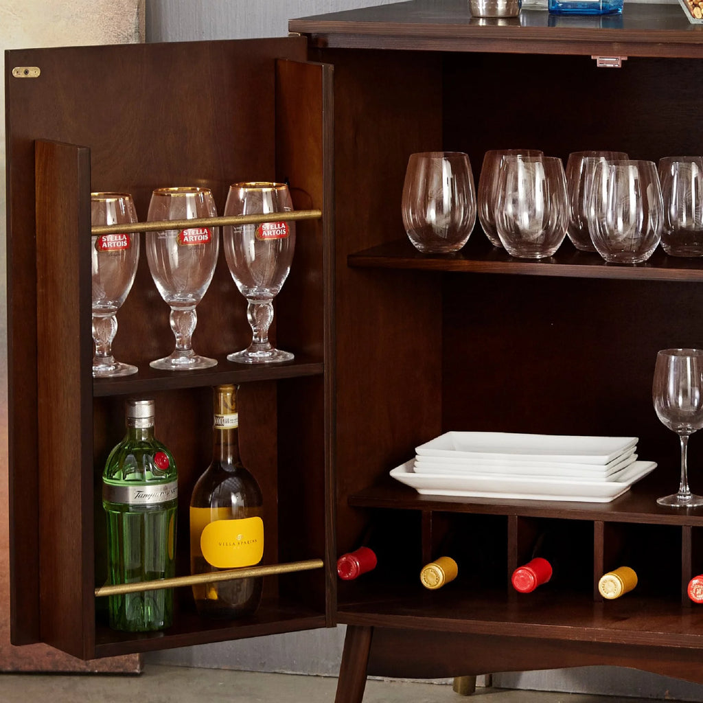 Walnut Bar Cabinet N494