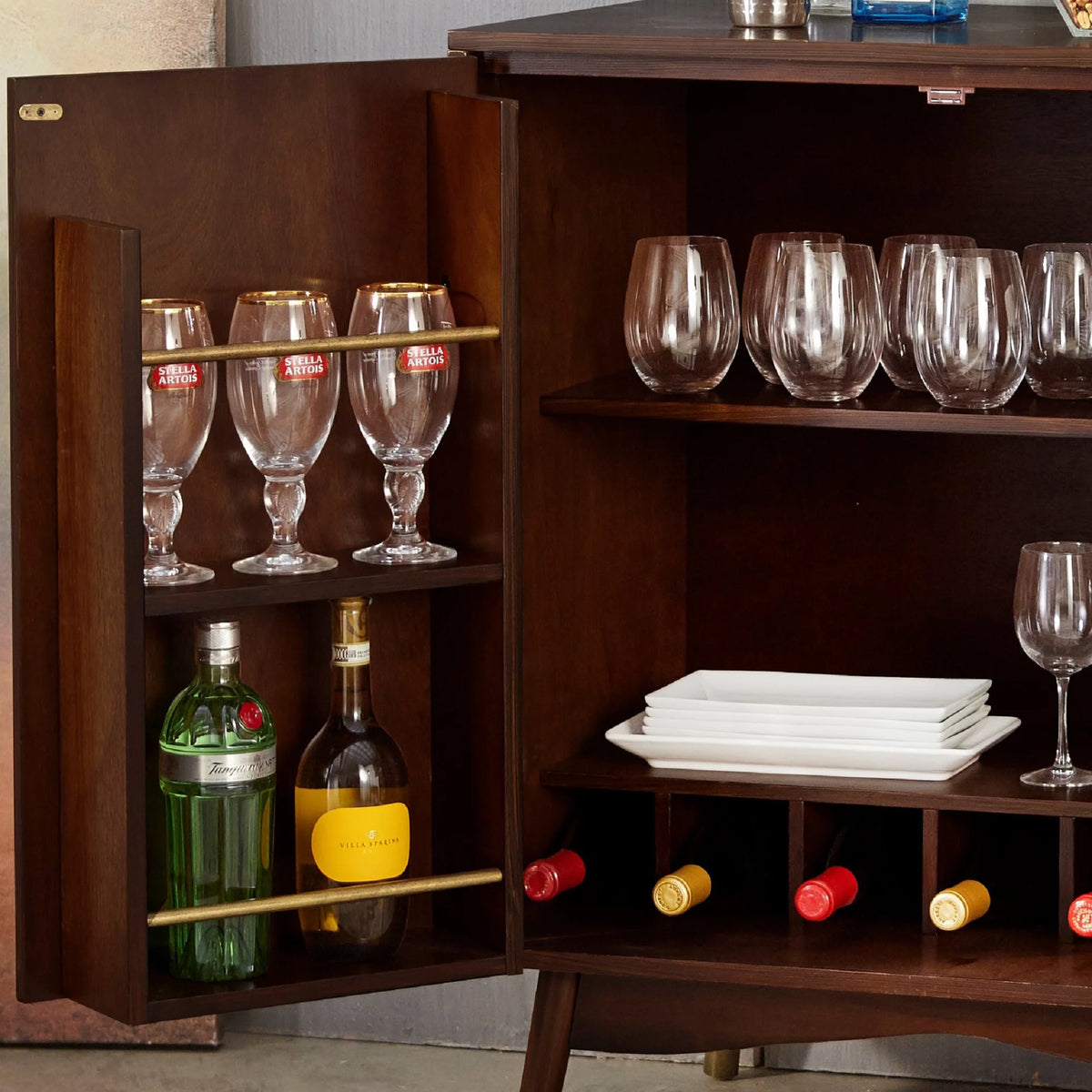 Walnut Bar Cabinet N494