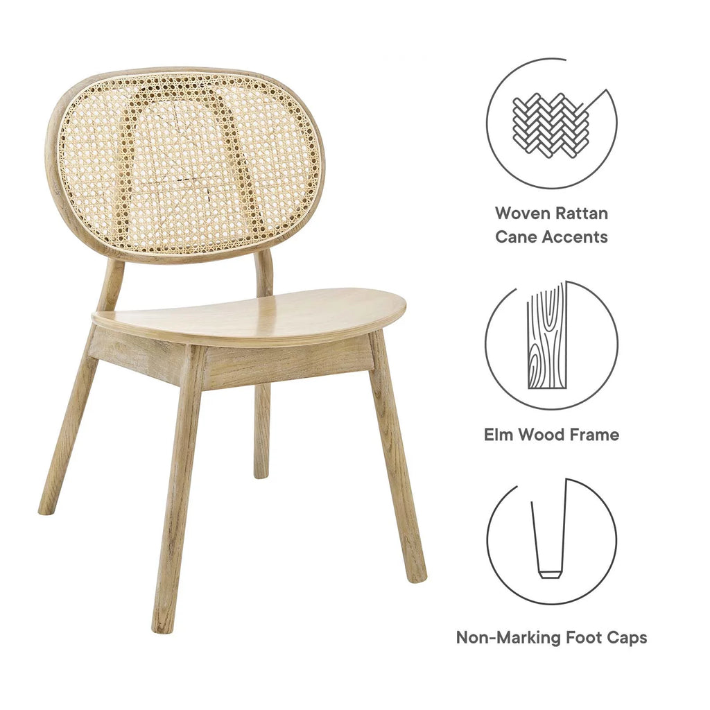 Wood Dining Side Chair Set of 2 in Gray X910897