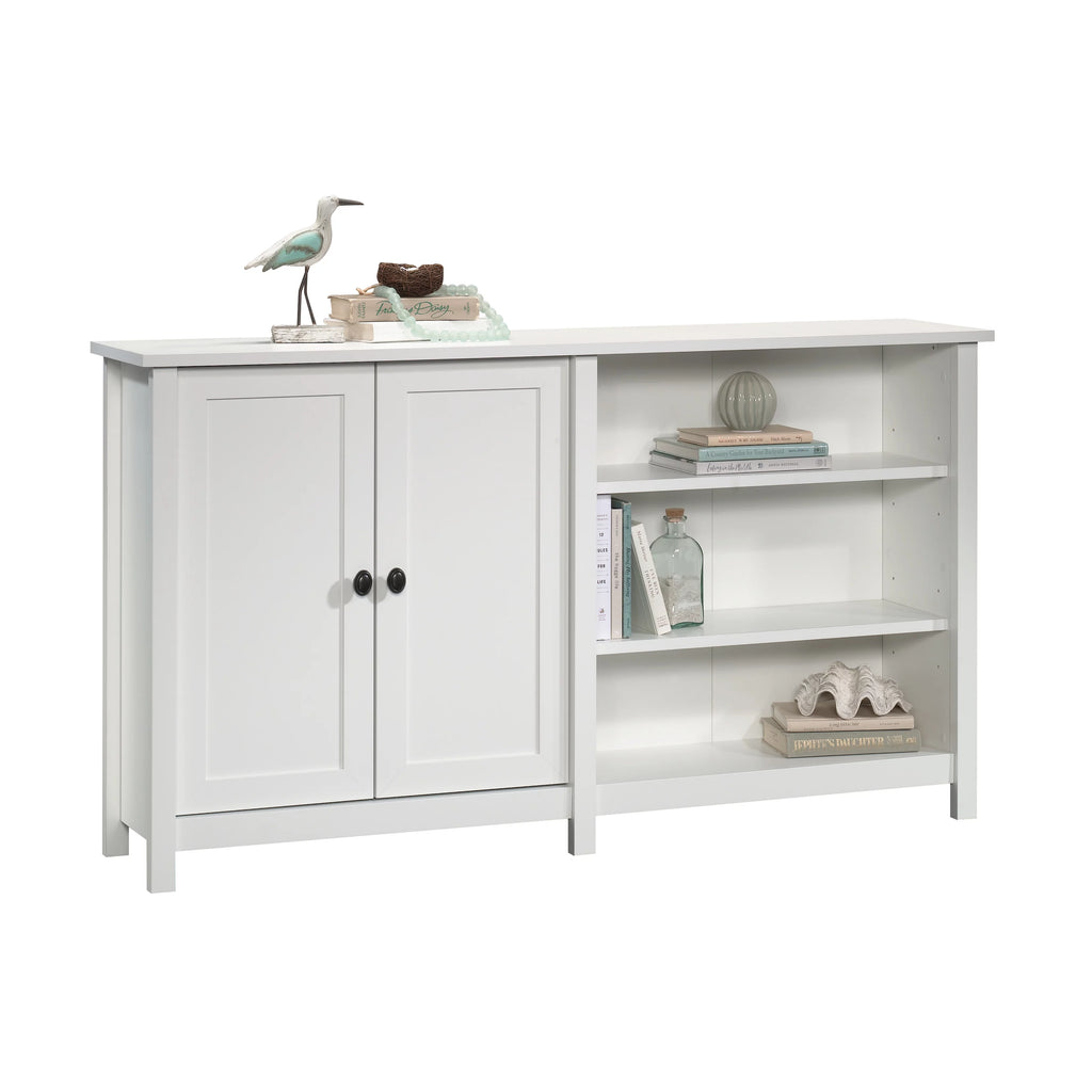 Soft White Storage Console TV Stand O5971
