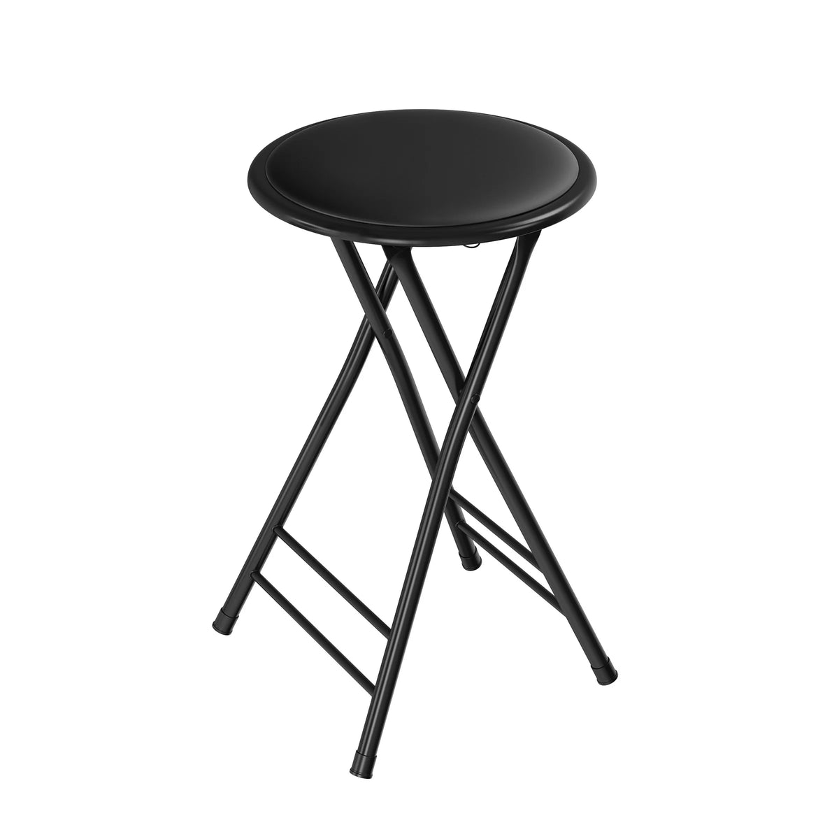 Black 24-inch Folding Stool Q442