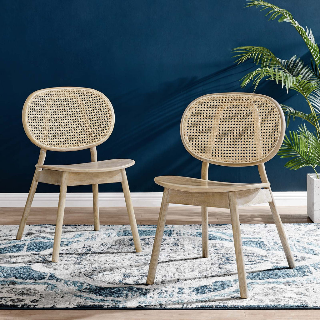 Wood Dining Side Chair Set of 2 in Gray X910897