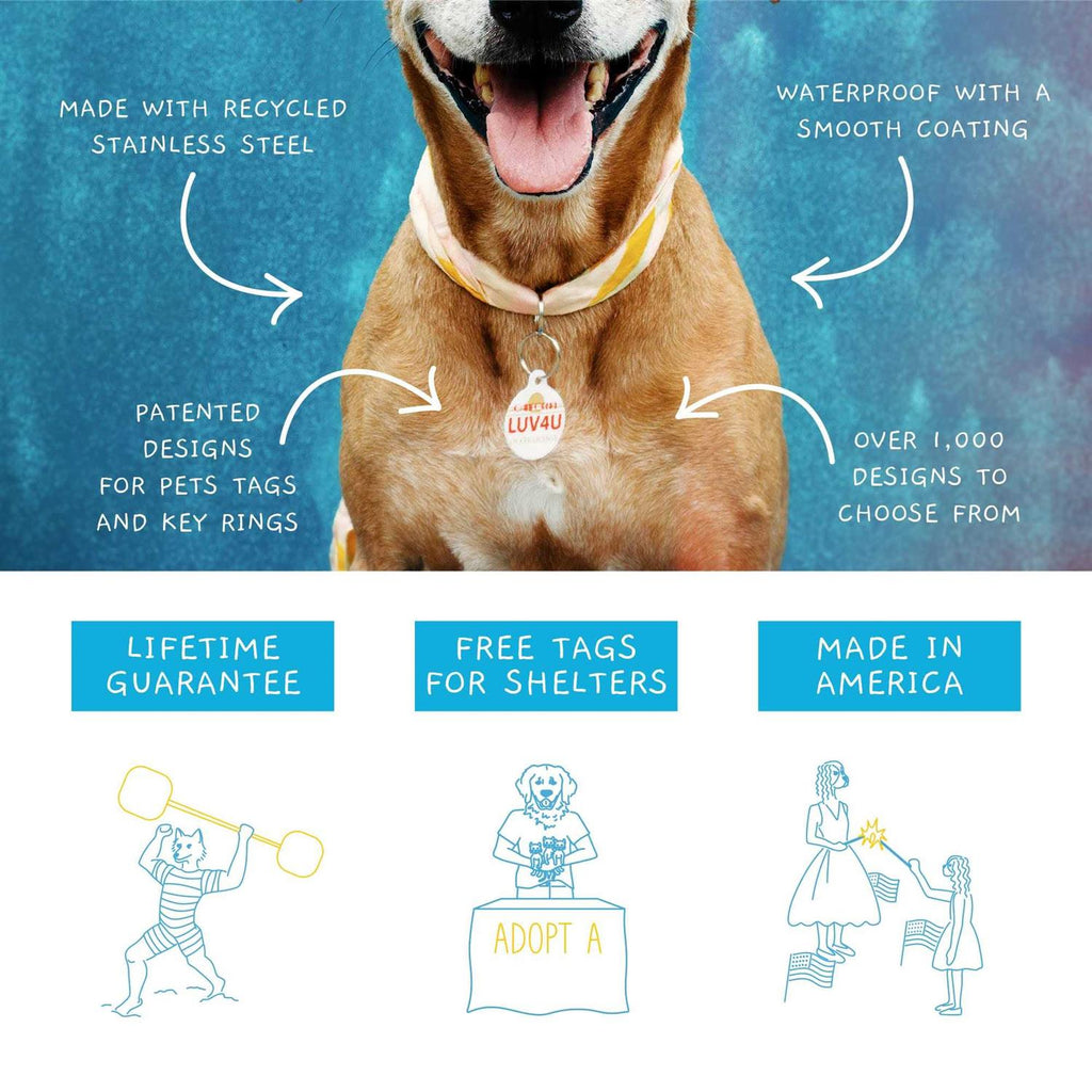 Microchip Alert Personalized Dog & Cat ID Tag T5087